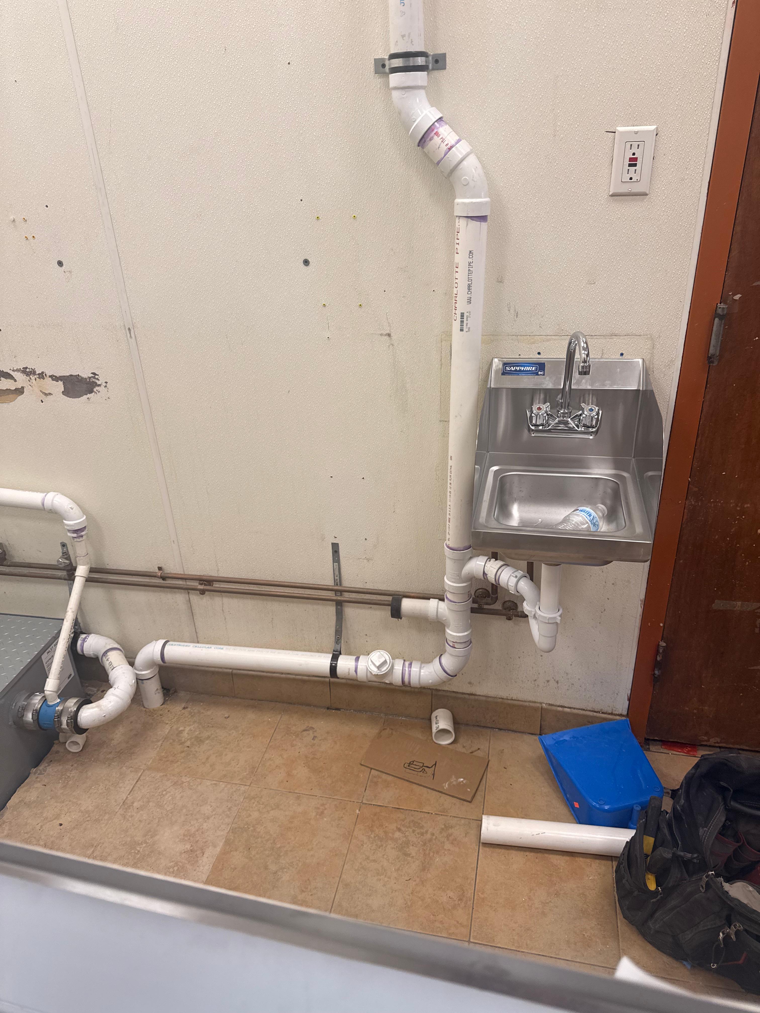 Professional plumbing installation